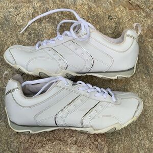 White Athletic Running Shoes Rhinestone Accents Size 7 Women BUM Equipment
